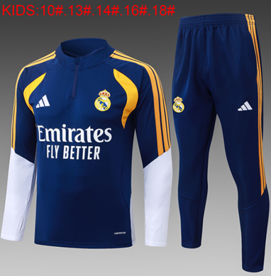 Chándal Real Madrid 2026/27 ( Blue Half Zip) - NIÑOS